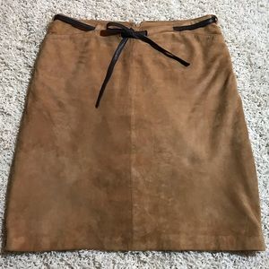 INC, Toffee colored, Mirco Suede, Pencil Skirt